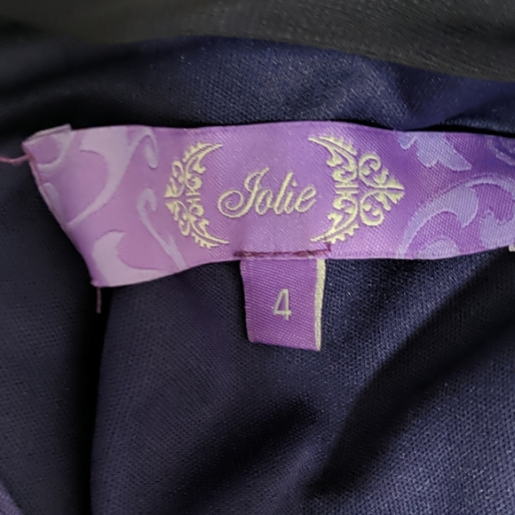 Purple and Black long dress - Picture 4 of 5